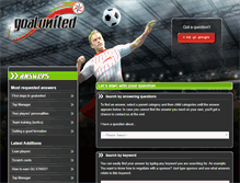 Tablet Screenshot of answers.goalunited.org